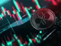 Moneta kryptowaluty Ripple (XRP) na tle wykresu świecowego. Analiza wykresów i prognozy cen kryptowalut to klucz do sukcesu w tym dynamicznym game.