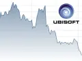 Wykres przedstawiający spadkowe akcje Ubisoft.