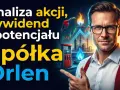 Analiza akcji Orlen: dywidendy i potencjał wzrostu. Mężczyzna w okularach wskazuje na wykresy giełdowe i rafinerię.