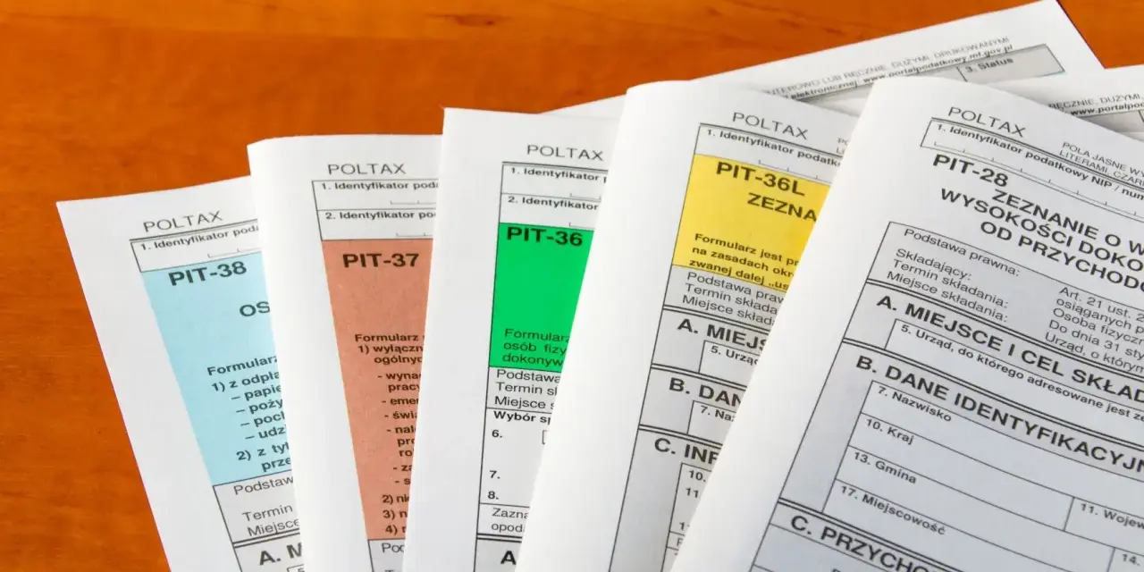 Formularze PIT-36, PIT-37, PIT-38, PIT-28 i PIT-36L. Dokumenty do rozliczenia jednoosobowa działalność gospodarcza jaki PIT.