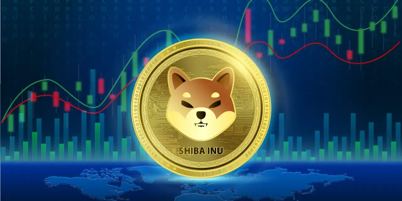 Wykresy finansowe i moneta Shiba Inu. Analiza shiba inu kurs.