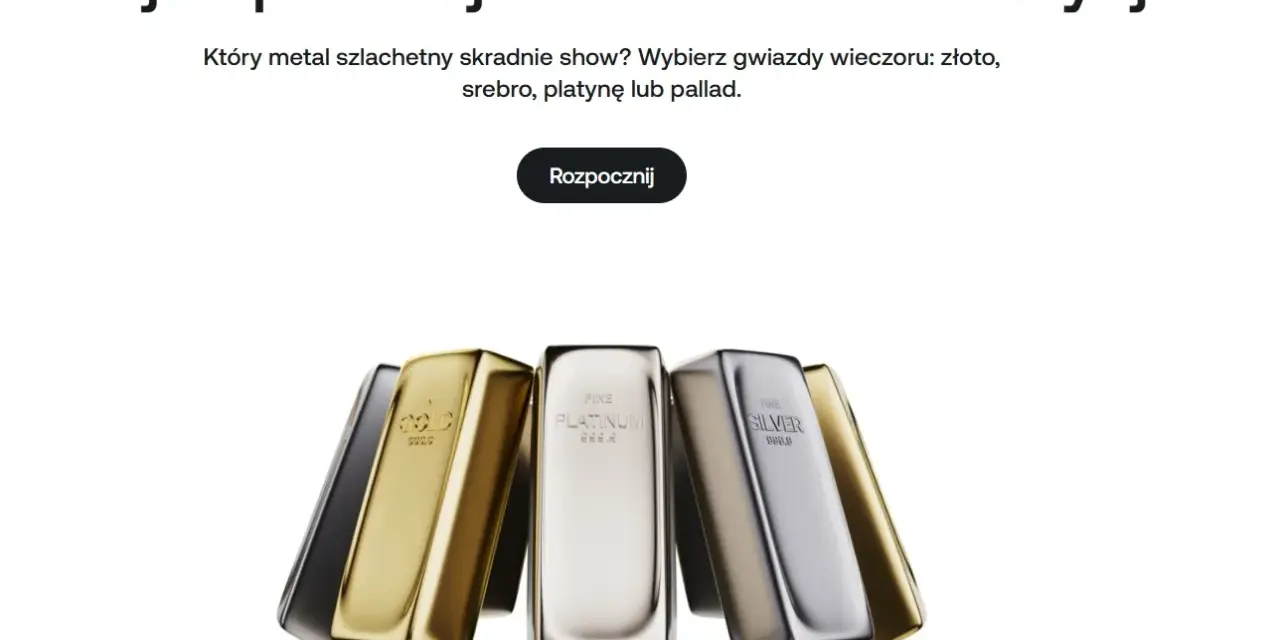 Sztabki złota, srebra i platyny. Revolut złoto jako inwestycja.