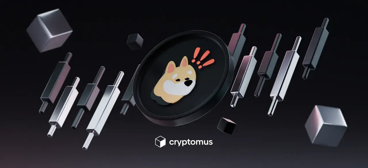 Grafika przedstawia wykres świecowy z monetą Doge, sugerującą dynamiczny bonk kurs.
