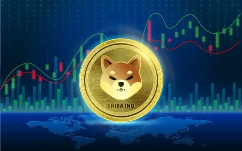 Wykresy finansowe i moneta Shiba Inu. Analiza shiba inu kurs.