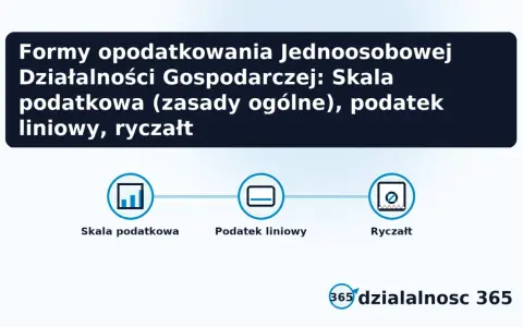 Formy opodatkowania JDG: skala, podatek liniowy, ryczałt. Wybór najlepszej formy opodatkowania dla firmy jednoosobowej zależy od wielu czynników.