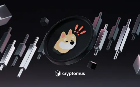 Grafika przedstawia wykres świecowy z monetą Doge, sugerującą dynamiczny bonk kurs.