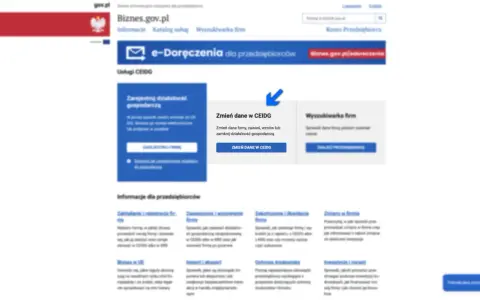 Zmień dane firmy, zawieś lub zamknij działalność gospodarczą w CEIDG. Dowiedz się, czy trzeba zgłaszać działalność gospodarczą w domu.
