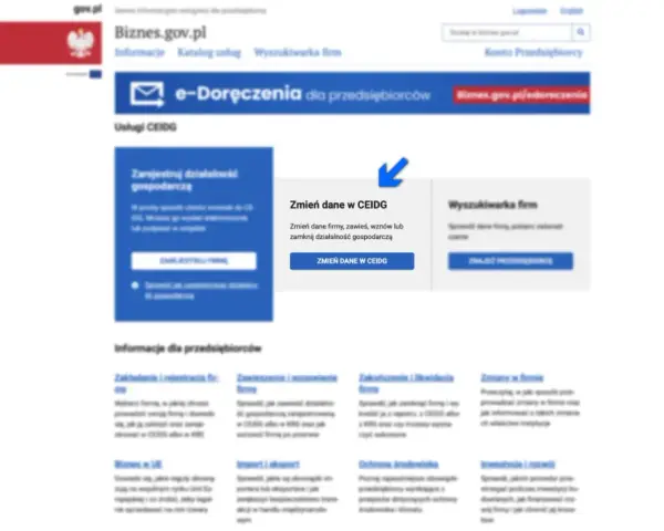 Zmień dane firmy, zawieś lub zamknij działalność gospodarczą w CEIDG. Dowiedz się, czy trzeba zgłaszać działalność gospodarczą w domu.