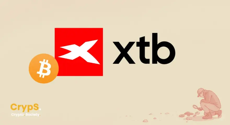 XTB pytania i odpowiedzi: Bitcoin i logo XTB. Detektyw bada artefakty.