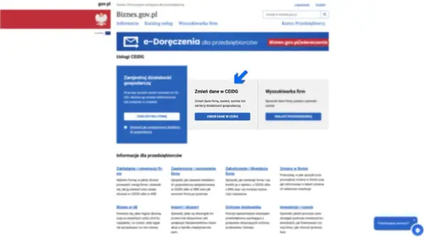 Zmień dane firmy, zawieś lub zamknij działalność gospodarczą w CEIDG. Dowiedz się, czy trzeba zgłaszać działalność gospodarczą w domu.